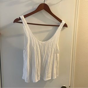Ambiance layered white crop top